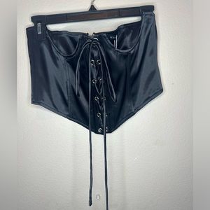 HERS & MINE BLACK CORSET